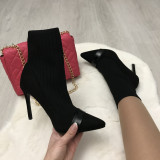 Cizme botine dama negre cu toc marime 39+CADOU