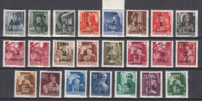 ROMANIA1945 ORADEA EMISIUNEA I SERIE +EROARE 1 P./30 F.SUPRATIPAR AURIU POINCON EXPERT FRANCISC MEGYERI STARE MNH foto