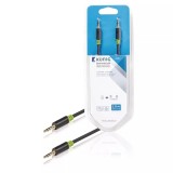 Cablu audio ecranat Jack Stereo 3.5 mm tata-tata 2m gri Konig