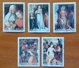 YUGOSLAVIA-PICTURA de-DURER-CRACIUN -SERIE 5V.--stampilat-vezi-Scan