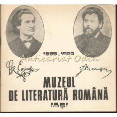 Muzeul De Literatura Romana Iasi 1889-1989 - Constantin Parascan