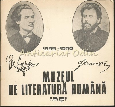 Muzeul De Literatura Romana Iasi 1889-1989 - Constantin Parascan foto