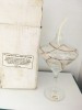 Lampa Petrol/Ulei Sticla Aur 22cm Romania Discovery Channel Fitil Veche Colectie Decor