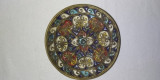 Antique Russian Cloisonne Enamel Plate