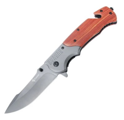 Cutit pliabil Foxter, tip briceag, ideal pentru camping si vanatoare, 23 cm, clema agatare foto