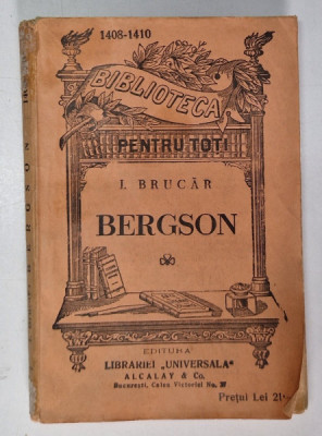 BERGSON de I. BRUCAR , 1935 foto