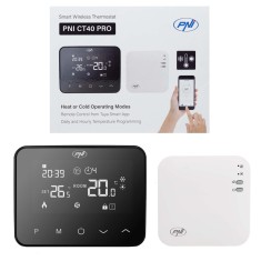 Resigilat : Termostat inteligent PNI CT40 PRO fara fir, cu WiFi, pentru centrale t