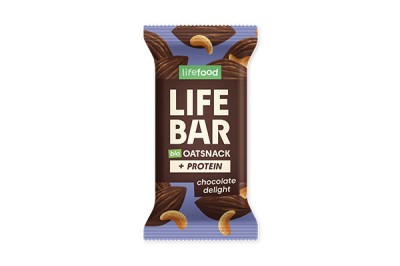 Baton proteic de ovaz cu ciocolata, bio, 40g, Lifebar foto