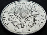 Cumpara ieftin Moneda exotica 5 FRANCI - DJIBOUTI, anul 1991 * cod 267 A = UNC, Africa