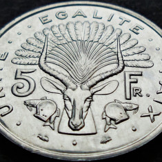 Moneda exotica 5 FRANCI - DJIBOUTI, anul 1991 * cod 267 A = UNC