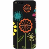 Husa silicon pentru Xiaomi Mi 6, Colorful Spring Birds Flowers Vectors