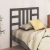 VidaXL Tăblie de pat, gri, 96x4x100 cm, lemn masiv de pin 817822