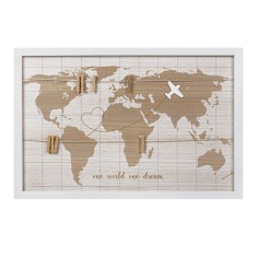 Rama foto cu prindere clestisori, 60 x 40 cm, rama lemn, 8 fotografii, tema calatorie