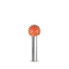 Tvar Guľ&ocirc;čky -pr. 13 mm stopka 6 mm , Granulatie Saburr FOARTE ASPRA - PORTOCALIE