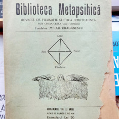 Biblioteca Metapsihica Anul III Numarul 2 Octombrie 1935