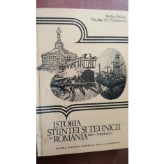Istoria stiintei si tehnicii in Romania- Stefan Balan, Nicolae St. Mihailescu