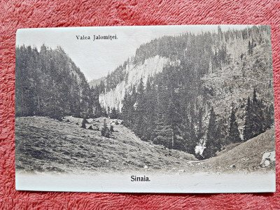 Carte postala, Sinaia Valea Jalomitei, inceput de secol XX foto