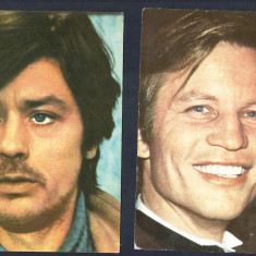 Carte postala actori straini : Alain Delon si Michael York