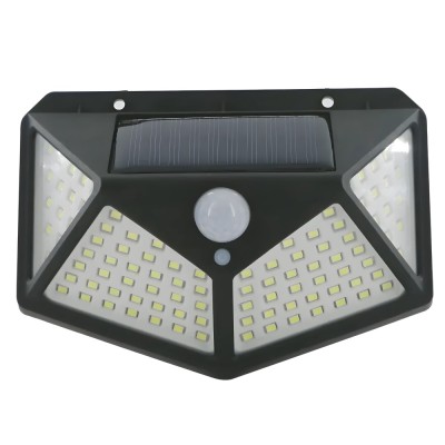 Lampa Solară Smart de Perete cu 100 LED-uri: Iluminează-ți Spatiul Exterior cu Tehnologia Smart cu Senzor de Mișcare! foto