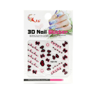Abtibild decor unghii 3D, Nail Sticker FAM-010 foto