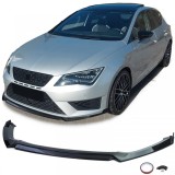 Spoiler frontal lipa performanta negru lucios potrivit pentru Seat Leon 5F Cupra 12-20 Performance AutoTuning