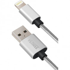 Yenkee, Cablu USB pentru iPhone 1m, Argintiu foto