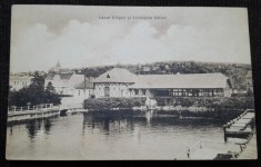 Carte postala, Baia Ocnalacul Crisan si Cofetaria Bailor, 1939