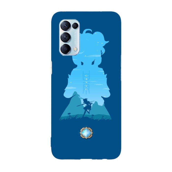 Husa compatibila cu Oppo A74 5G model Genshin Impact Ganyu, Silicon, TPU, Viceversa