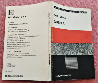 Gherla. Editura Humanitas, 1990 - Paul Goma foto