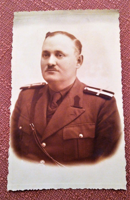 Militar roman. Fotografie datata 1938 - Foto-Daniel, Ramnicu Sarat