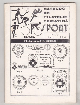 bnk fil AFR Mures - Catalog filatelie tematica sport - nr 3/1984 foto
