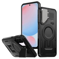Husa pentru samsung galaxy a56 - armorvault magsafe a?? protecE?ie E?i funcE?ionalitate de top, negru foto