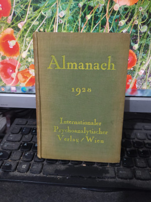 Almanach 1928, A.J. Storfer, Internationaler Psychoanalytischer Verlag Viena 142 foto