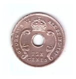 Moneda Africa de est 10 cents/centi 1942, stare buna, curata