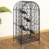 Suport sticle de vin pentru 35 de sticle, metal GartenMobel Dekor, vidaXL