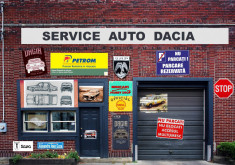 Model Diorama Service Auto Dacia 1:43, 1:24, 1:18 foto