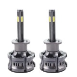 Cumpara ieftin Set 2 LED-Uri Auto Techstar&reg; N8, H1, 50W, 5500 Lumeni, 6000K, AUTO, 12-24 Volti, COB, Canbus, Radiator Aluminiu, Argintiu