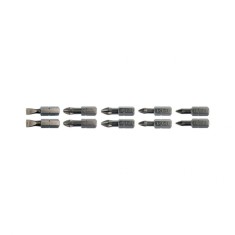 Set 10 biti PH1,2,PZ1,2 1/4 25mm Yato YT-04822