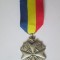 Rara! Republica Democratica Congo medalia Meritul Civic clasa a II-a anii 90,dimensiuni:43 x 35 mm
