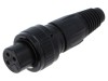 Conector XLR mamă 3 pini drept NEUTRIK X-SPEC pe cablu 3,5-8mm