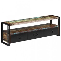 vidaXL Comoda TV din lemn masiv reciclat 120 x 30 x 40 cm foto