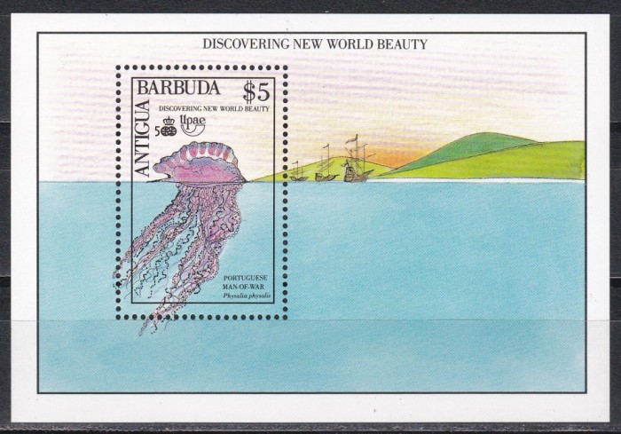 Antigua si Barbuda 1990-500 ani de la descoperirea Americii de Columb,Colita,MNH
