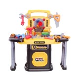 Atelier scule copii, Plastic, 60 x 59 x 23 cm, 102 piese, Multicolor, Oem