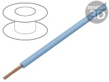 Cablu LgY Cu 2,5mm2 PVC albastru deschis 50m