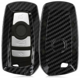 Husa Cheie Auto pentru BMW, 3 Butoane, Keyless Go, Plastic, Negru, 47859.01, Kwmobile