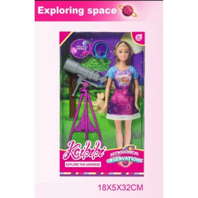 Papusa cu telescop si catelus set de joaca Exploring Space WG172 CWT foto