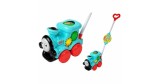 Jucărie de &Icirc;mpins Interactivă Trenuletul Magic, cu Aripi Mobile și Sunete, Roz, h 58 cm, EMC ONSHOP&reg;