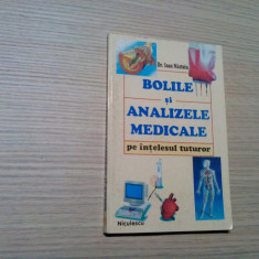 BOLILE SI ANALIZELE MEDICALE pe Intelesul Tuturor - Ioan Nastoiu -2002, 202 p.