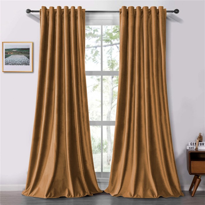 Set draperii soft cu rejansa transparenta cu ate pentru galerie, Super, 250x230 cm, densitate 200 g/mp, Maro, 2 buc