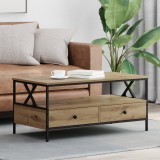 VidaXL Masă de cafea stejar artizanal 100 x 51 x 45 cm Lemn compozit